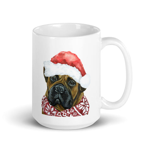 Dog Mug 'Bull Mastiff', Christmas Coffee Mug, 15oz Dog Mug