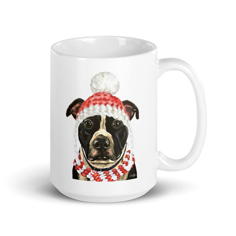 Dog Mug 'Pitt Bull', Christmas Coffee Mug, 15oz Dog Mug