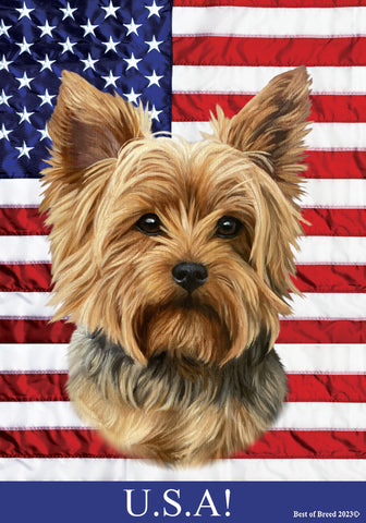 Yorkie Puppy Cut - Best of Breed All-American II Outdoor Flag
