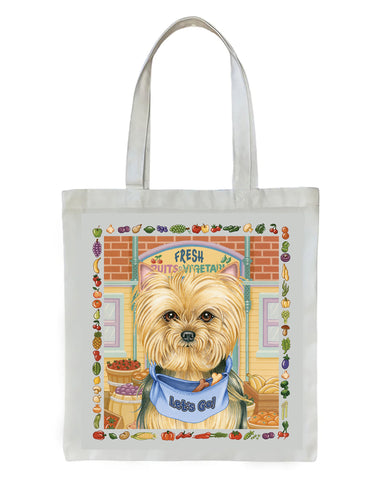 Yorkie Puppy Cut - Tomoyo Pitcher   Dog Breed Tote Bags