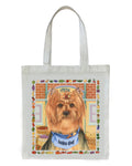 Yorkie Show Cut - Tomoyo Pitcher   Dog Breed Tote Bags